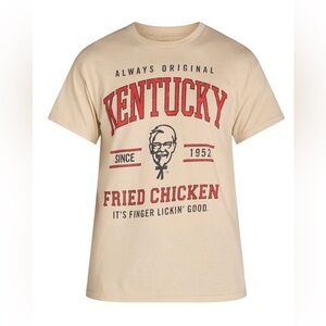 KFC Logo Collegiate Men's Graphic Tee with Short Sleeves